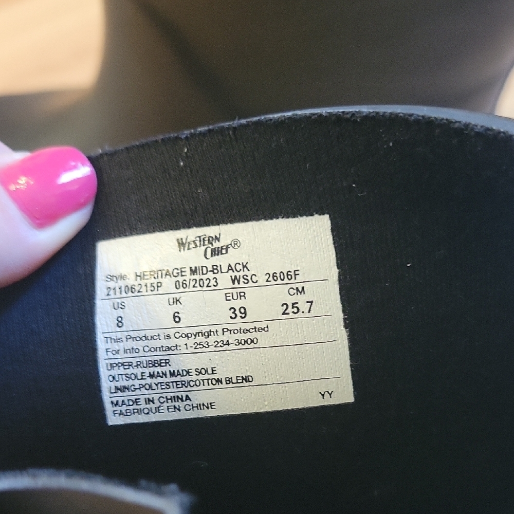 Western Chief Black Winter Boots - Picture 3 of 5